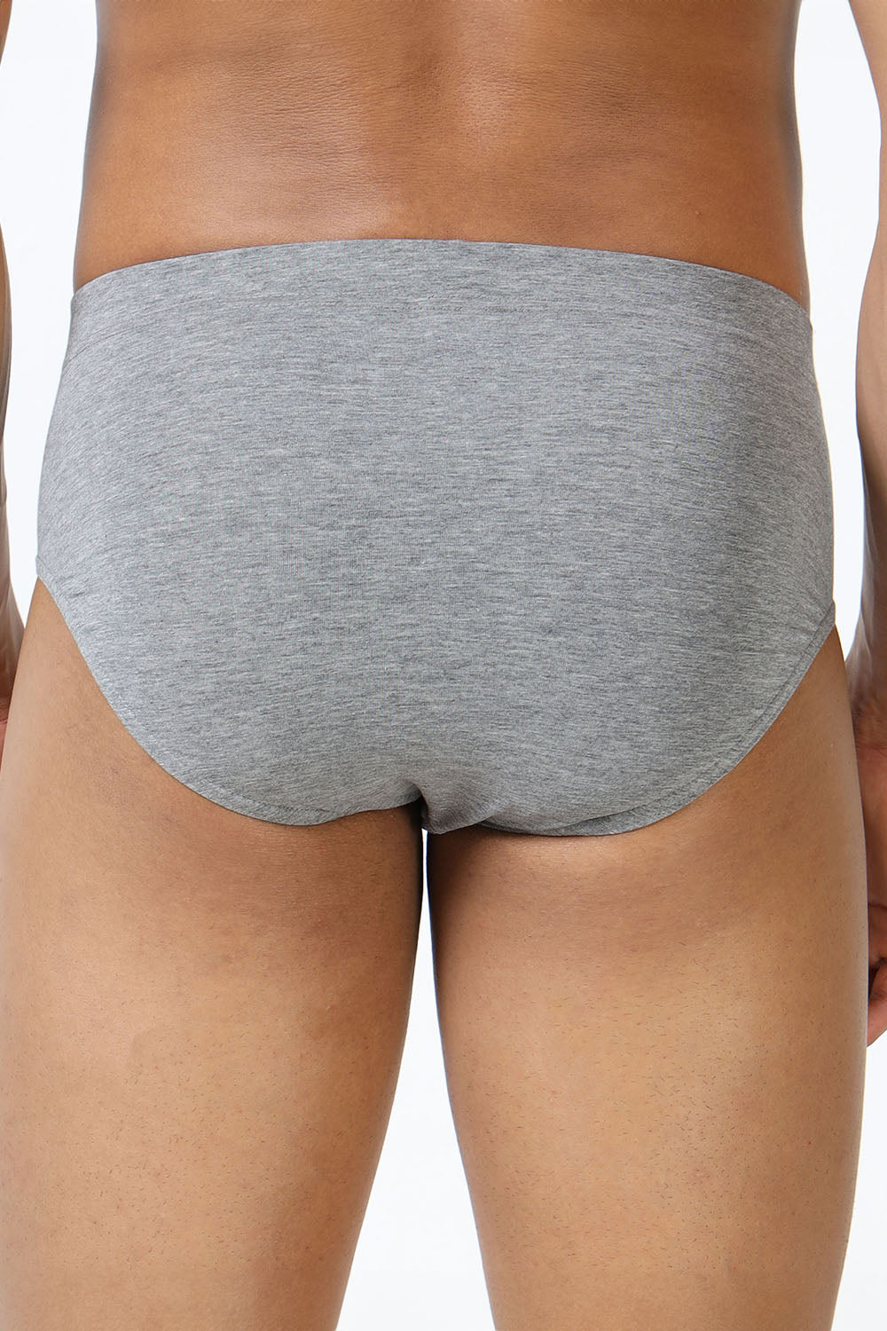 Lavos Men's Bamboo Cotton Brief | Mid Rise Solid Innerwear | 4-Way Stretch Organic Cotton Underwear with Natural Support - LM2011
