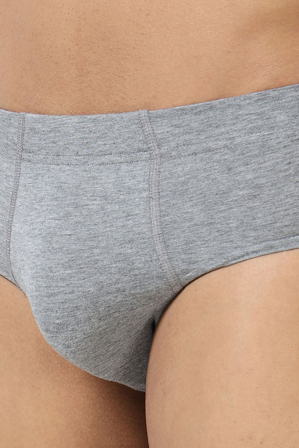 Lavos Men's Bamboo Cotton Brief | Mid Rise Solid Innerwear | 4-Way Stretch Organic Cotton Underwear with Natural Support - LM2011