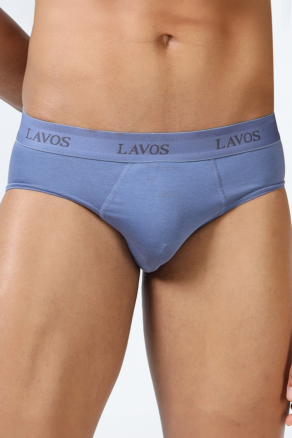Lavos Men's Bamboo Cotton Airflow Brief | Mid Rise 4-Way Stretch Underwear | Ultra-Soft Antibacterial Organic Cotton Innerwear - LM2009