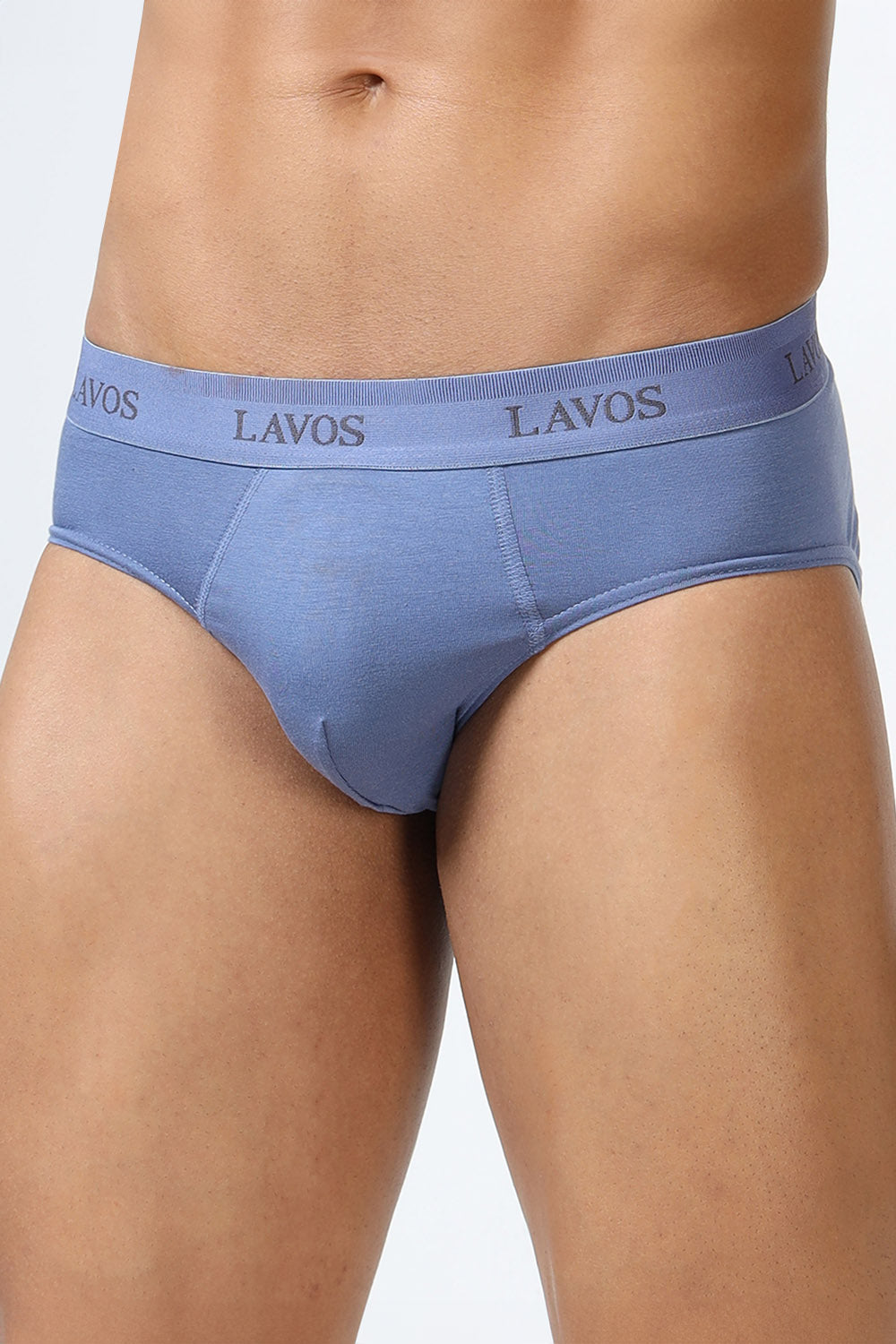 Lavos Men's Bamboo Cotton Airflow Brief | Mid Rise 4-Way Stretch Underwear | Ultra-Soft Antibacterial Organic Cotton Innerwear - LM2009