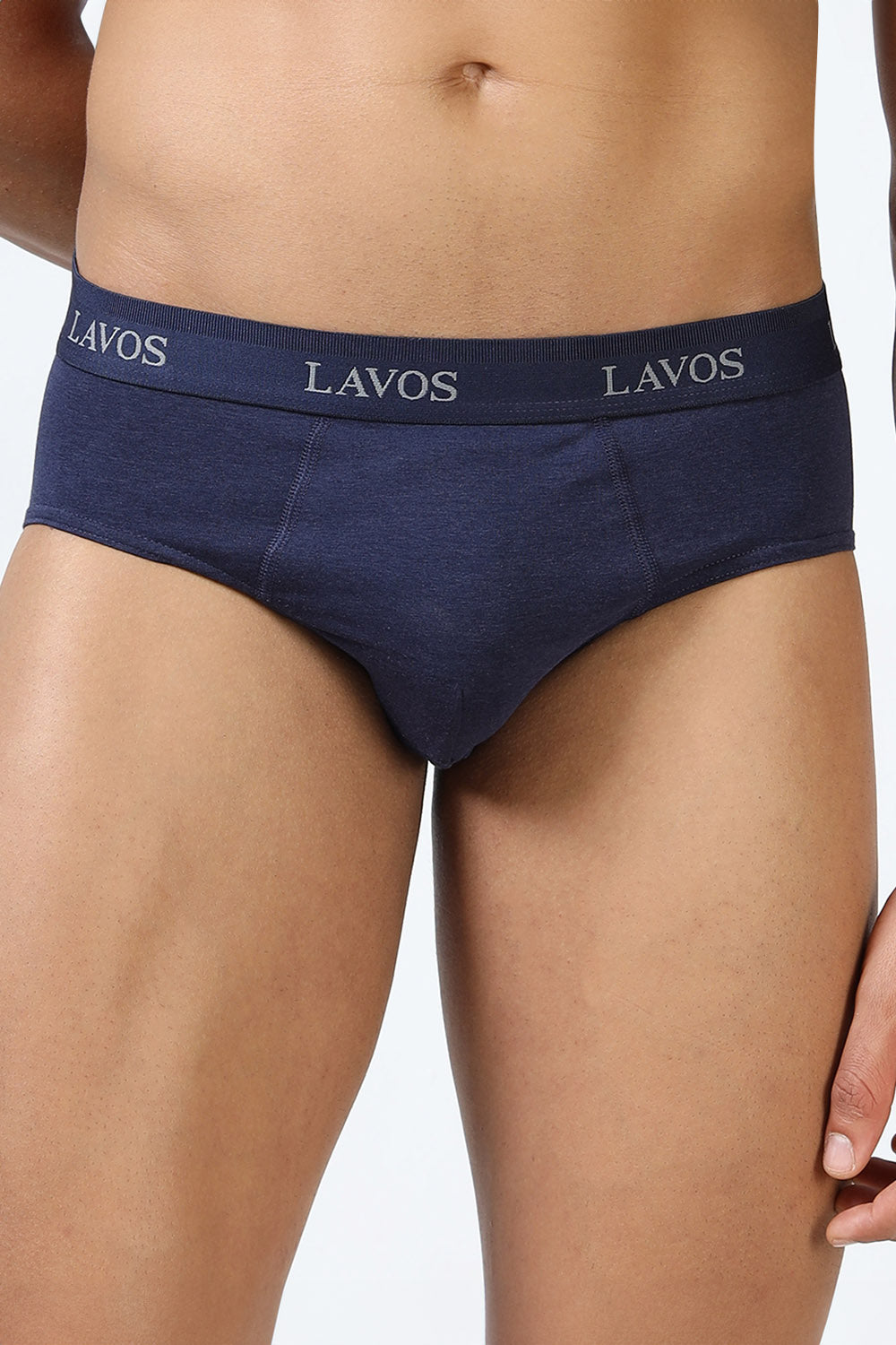 Lavos Men's Bamboo Cotton Airflow Brief | Mid Rise 4-Way Stretch Underwear | Ultra-Soft Antibacterial Organic Cotton Innerwear - LM2009