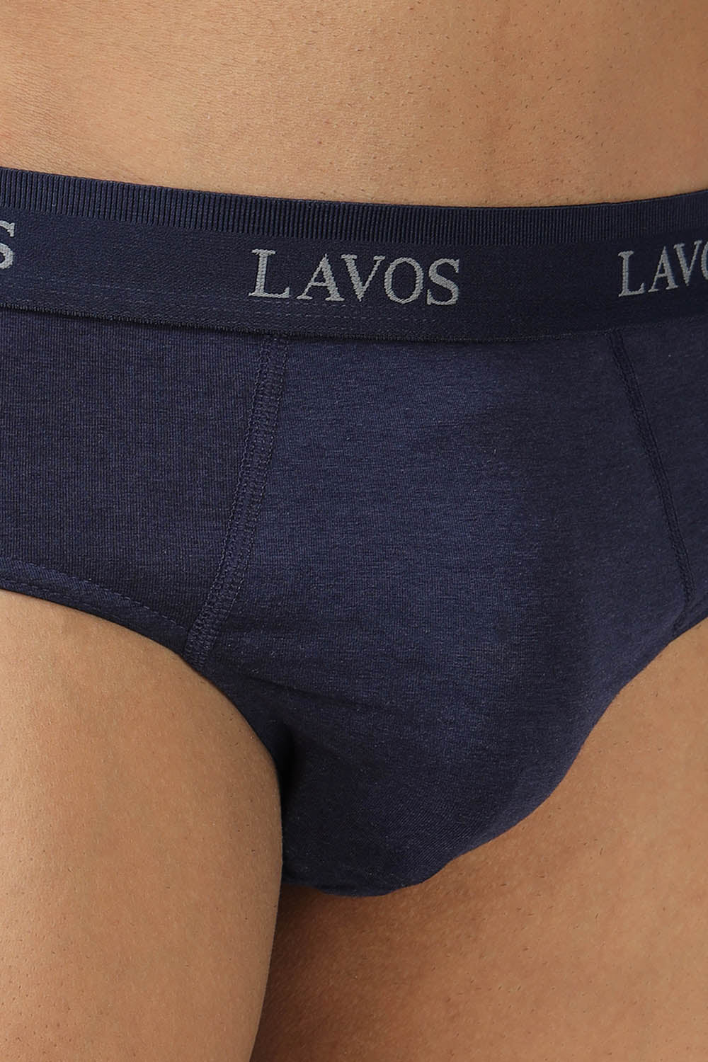 Lavos Men's Bamboo Cotton Airflow Brief | Mid Rise 4-Way Stretch Underwear | Ultra-Soft Antibacterial Organic Cotton Innerwear - LM2009