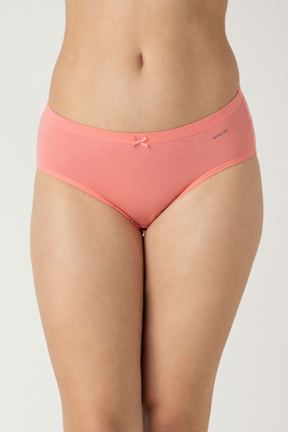 Amante Women's Cotton Hipster Panties Pack of 3 – Mid Rise Soft Stretch Breathable Everyday Underwear with Full Back Coverage - PPK43005