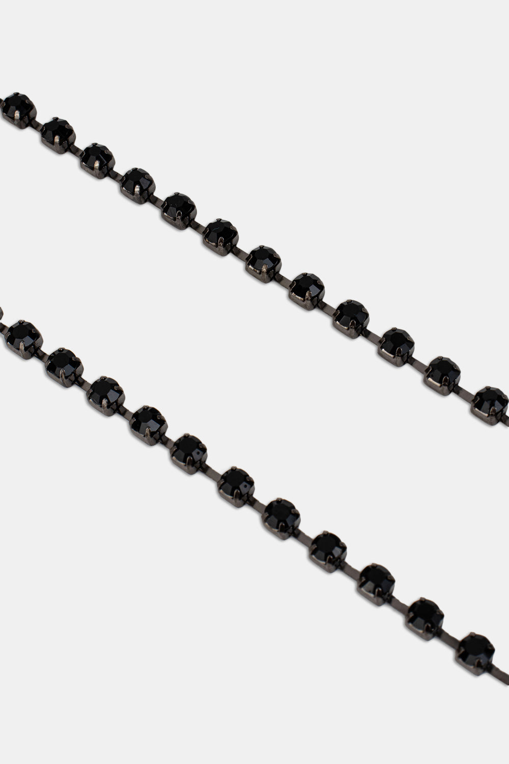 Intimacy Crystal Single Layer Detachable Strap - Black