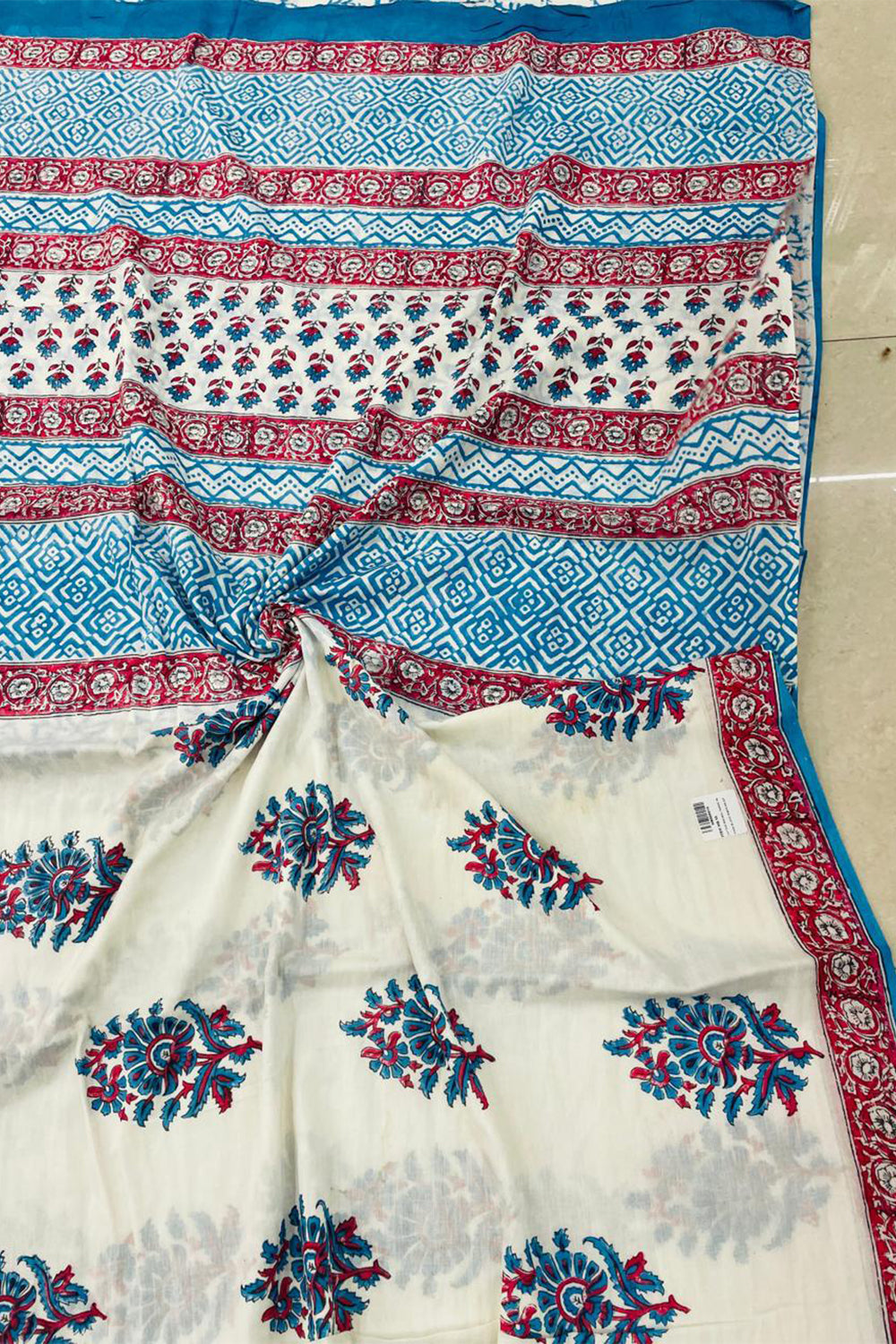 Women's Pure Cotton Jaipur Printed Saree | Lightweight Traditional Daily & Office Wear Saree | CSHB
