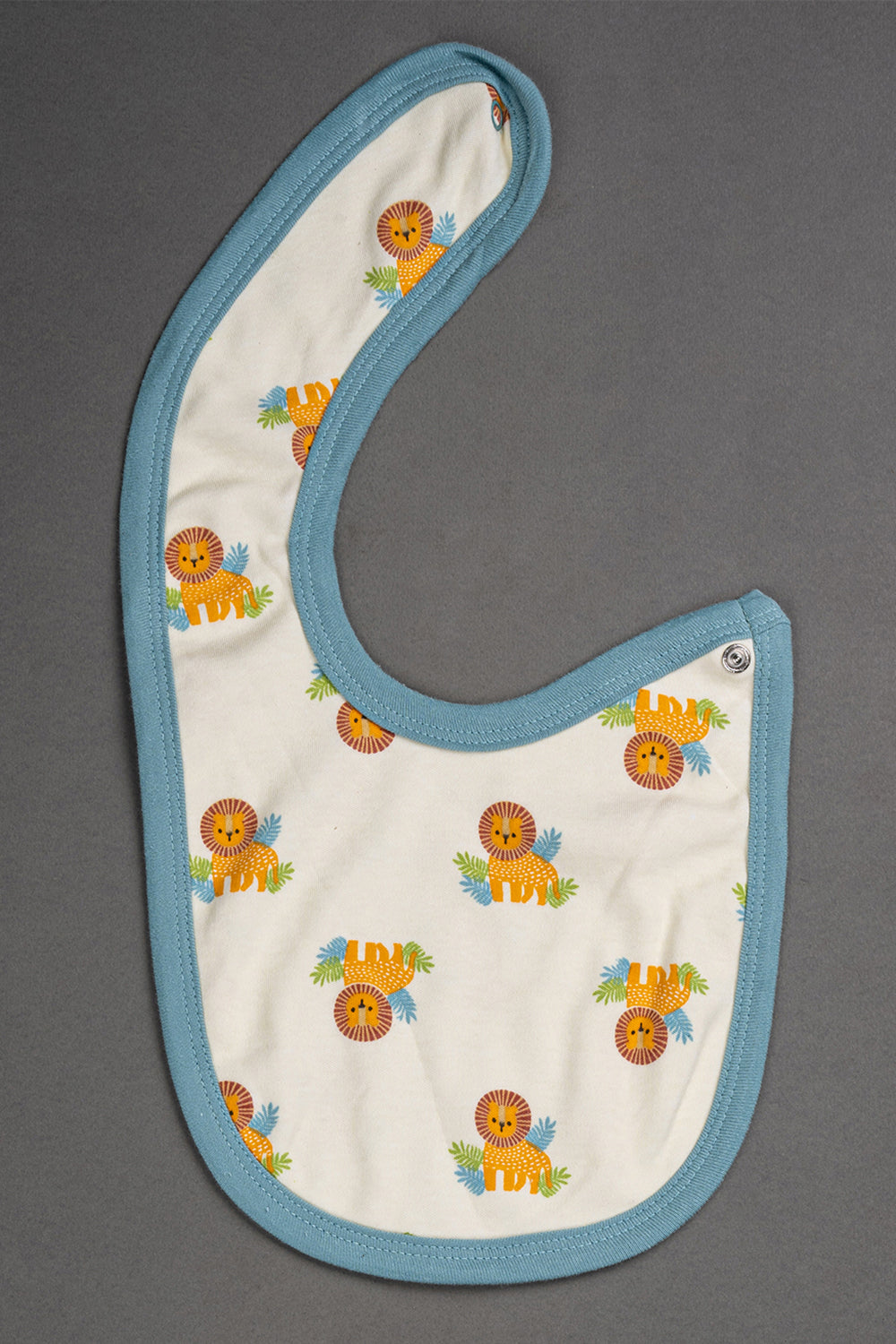 Oh Baby CottonInterlock Knit Animal Print Bib Pack Of- 2 - Blue & Assorted - B202