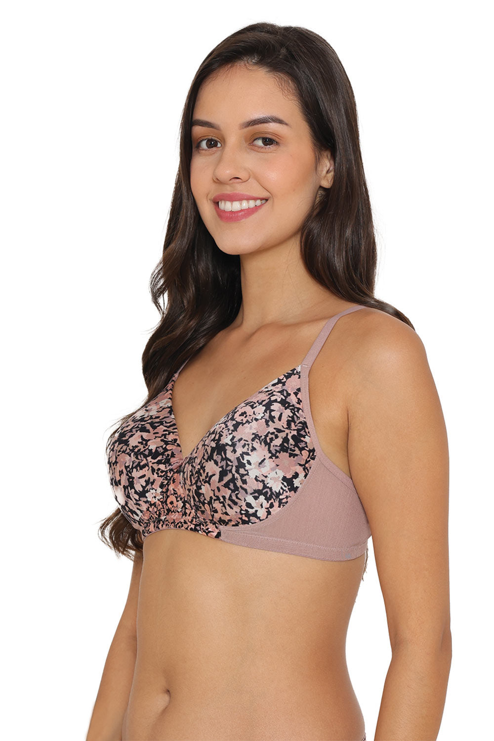B’ZAR Printed Bra for Women – Full Coverage Non-Wired Lightly Padded Bra | Comfortable Everyday Wear Bra - BZB1134