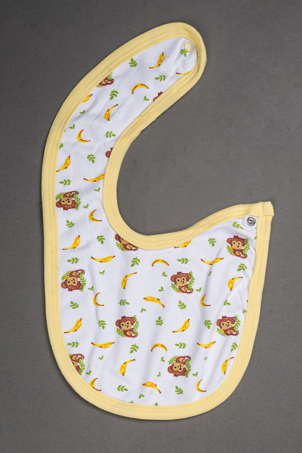 Oh Baby CottonInterlock Knit Animal Print Bib Pack Of- 2 - Yellow & Assorted - B203