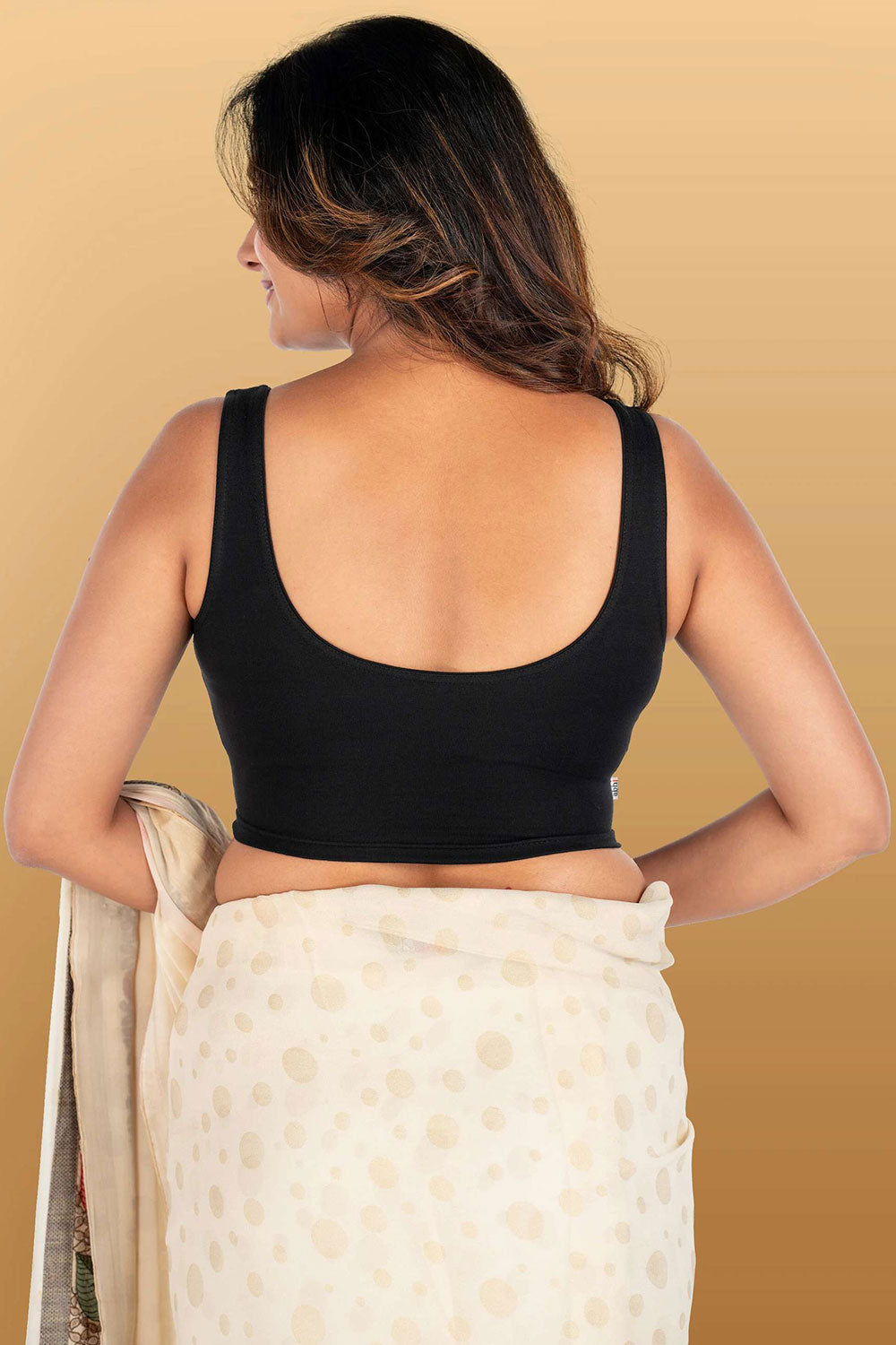Women's Stretchable Sleeveless Princess Cut Readymade Saree Blouse – Everyday Comfort Ethnic Blouse for Sarees - 1323