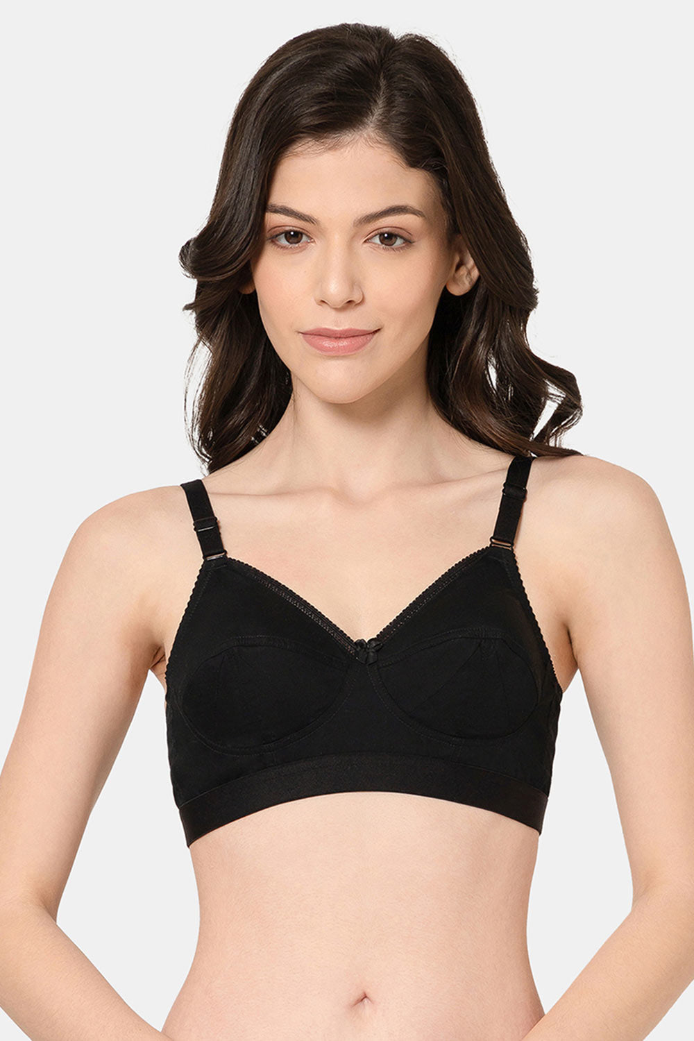 Naidu hall Naidu Hall Cotton Bra for Women Saree – Non-Wired Full Coverage Seamed Bra with Broad Elastic Band  - FRFL