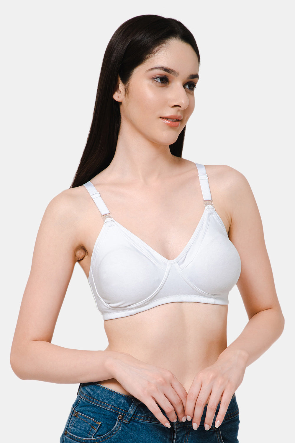 Cotton Non-Padded Breast Cancer Bra, Off White, Size: 32B at Rs