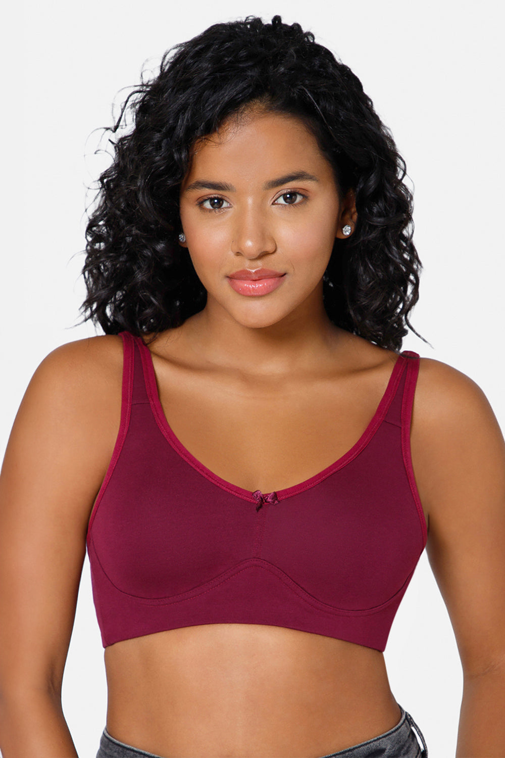 High Coverage Non-Wired Non-Padded Back Closure Intimacy T-Shirt Bra  - DEFT