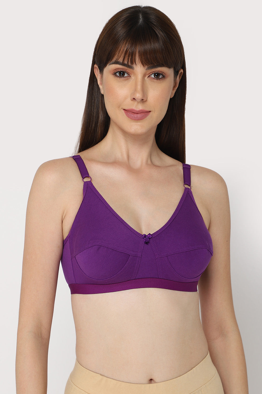 High Coverage Non-Wired Non-Padded Wide & Adjustable Strap Intimacy Saree Bra - INT01