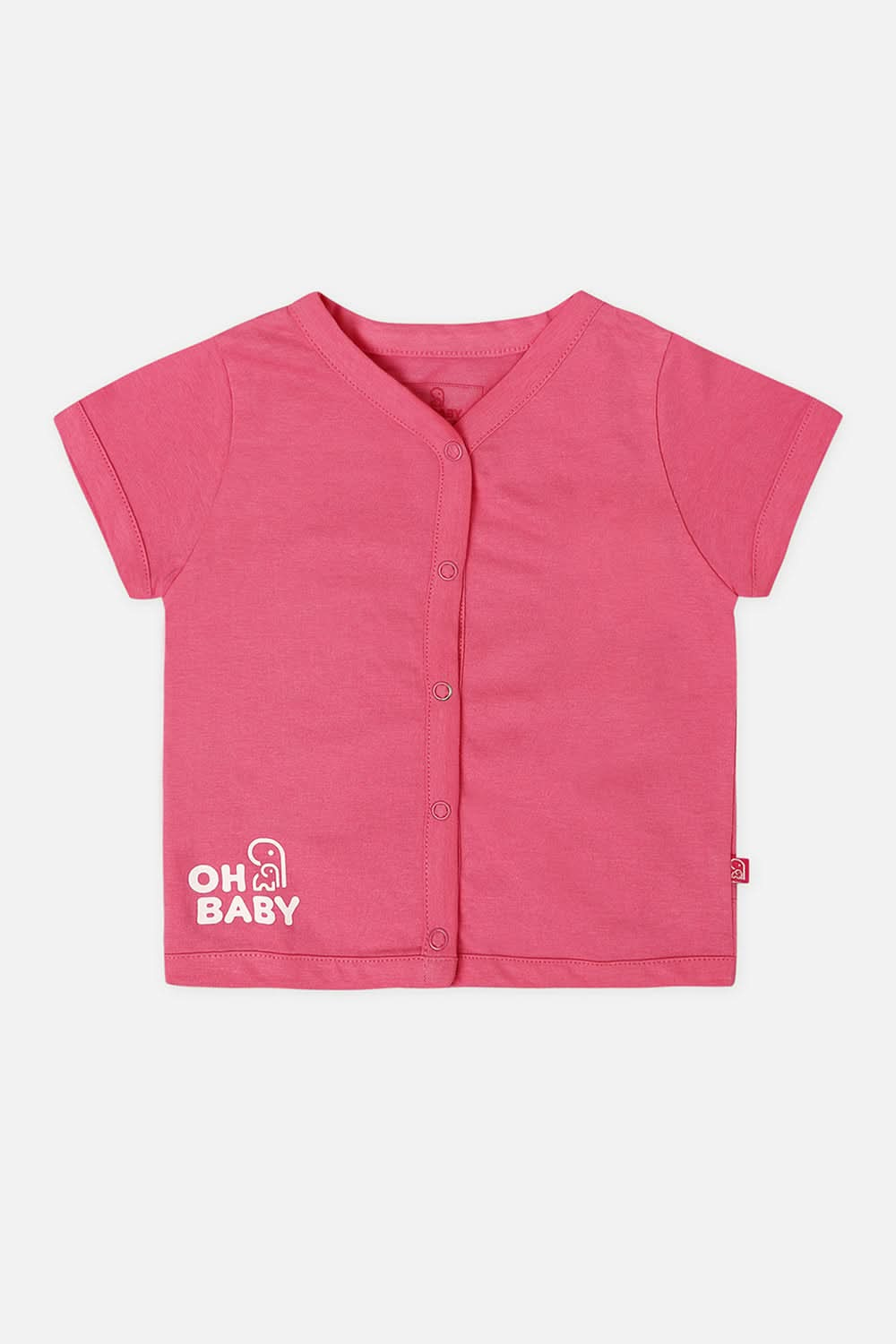 Oh Baby T Shirts Front Open Pink-Ts14