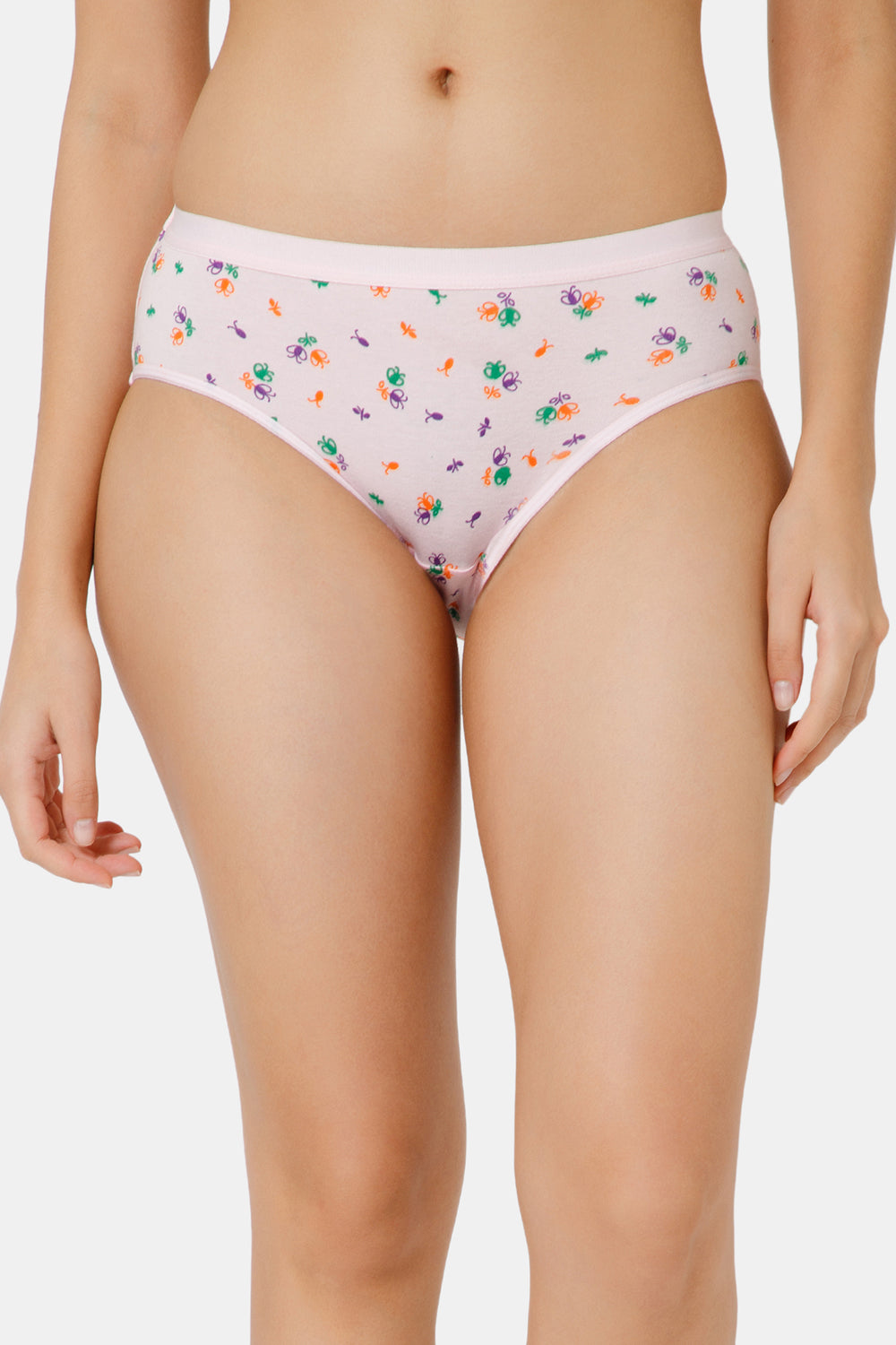 Intimacy Hipster Light printed Panty - Outer Elastic -Pack of 3