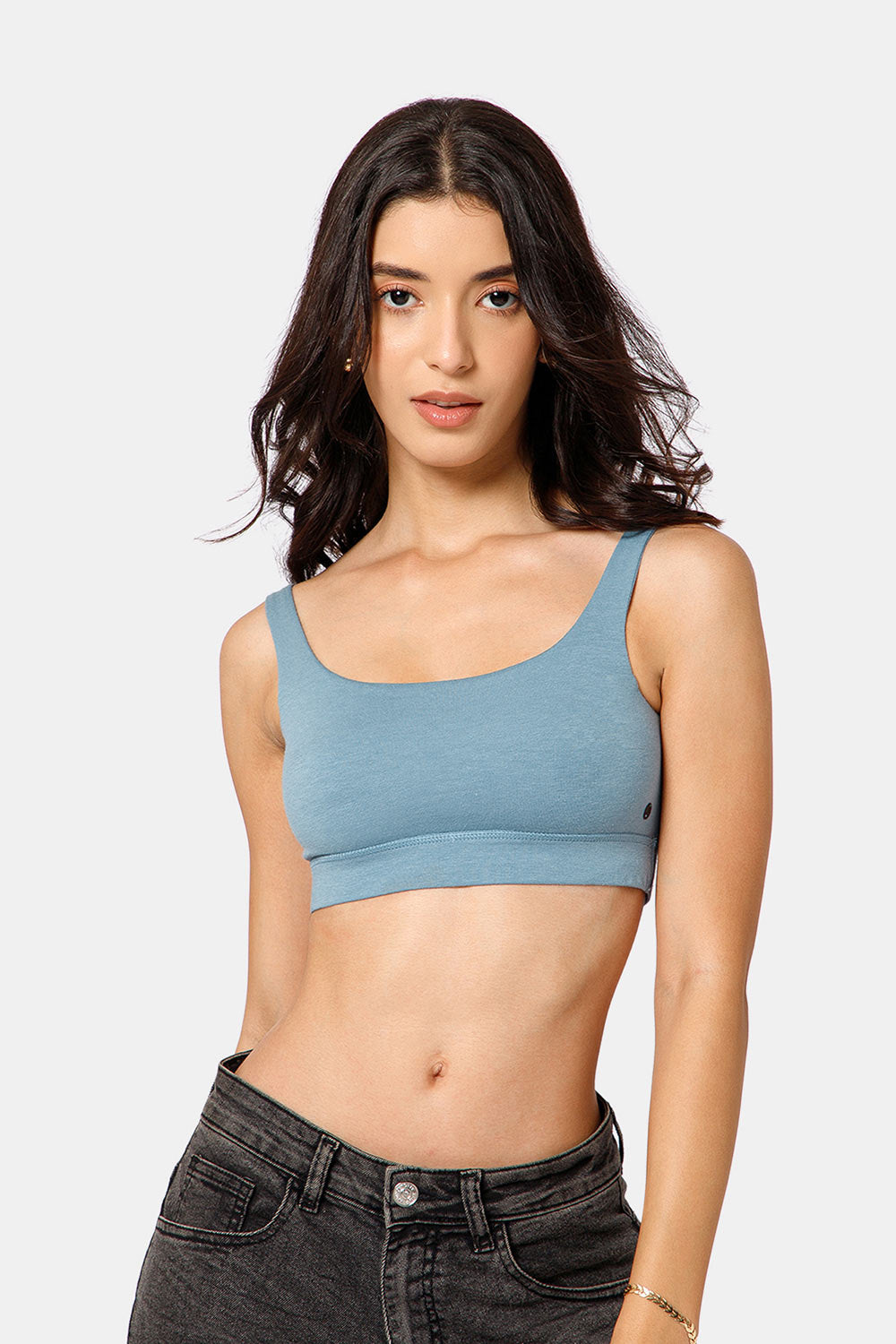 Intimacy Cotton Modal Non-Wired Non-Padded Bralette-GB01