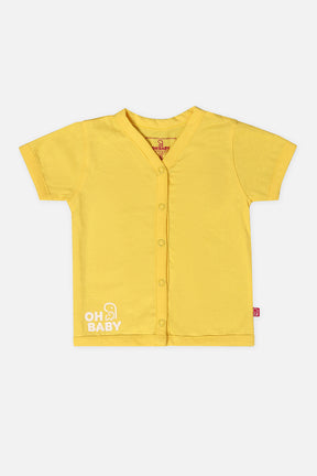Oh Baby T Shirts Front Open Yellow-Ts11