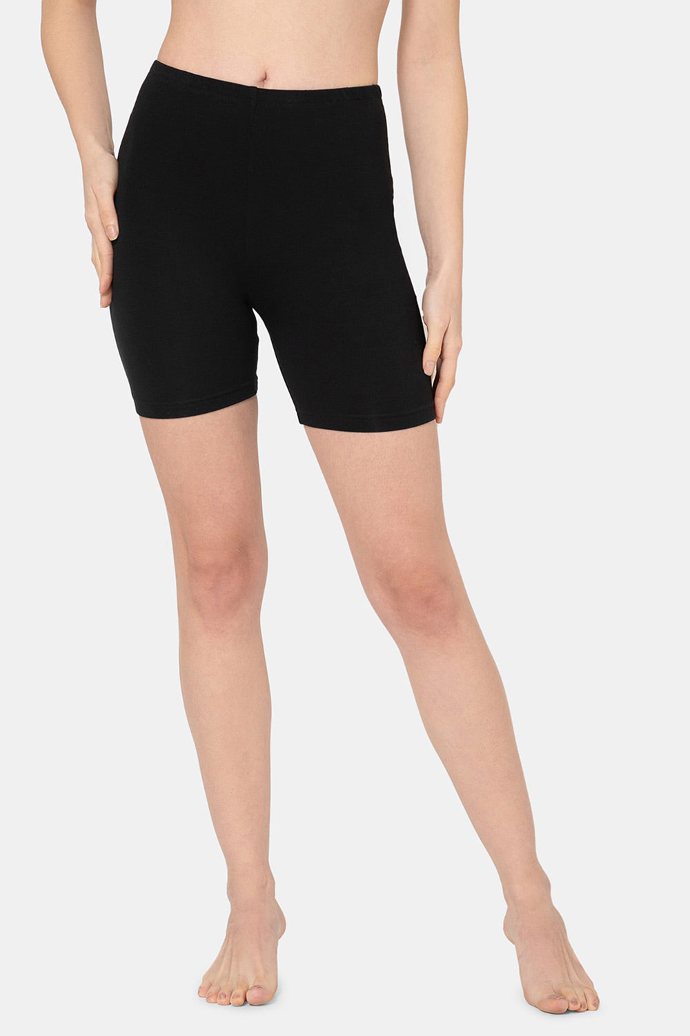 Intimacy Cotton Stretch Cycling Shorts Mid Waist Sweat Absorbent Comfort Fit - CYLS