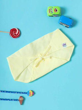 Oh Baby Plain Triangle Nappies Yellow - Trpl