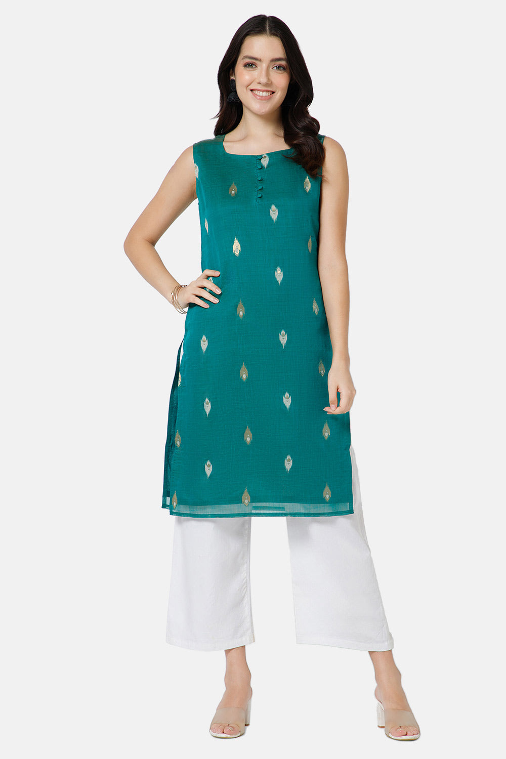 Rachna Poly Linen 3D Printed Work Zoom-3D Catalog Kurti For Women 4, Size:  38, 40, 42, 44 at Rs 450 in Surat