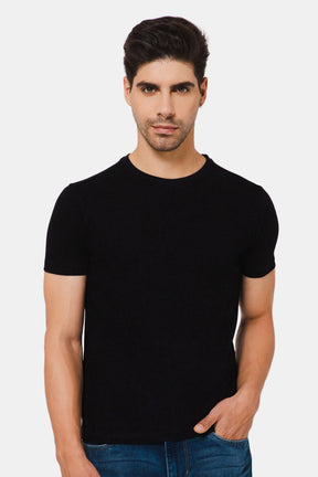 Enhance Crew Tshirt - Black - ST05