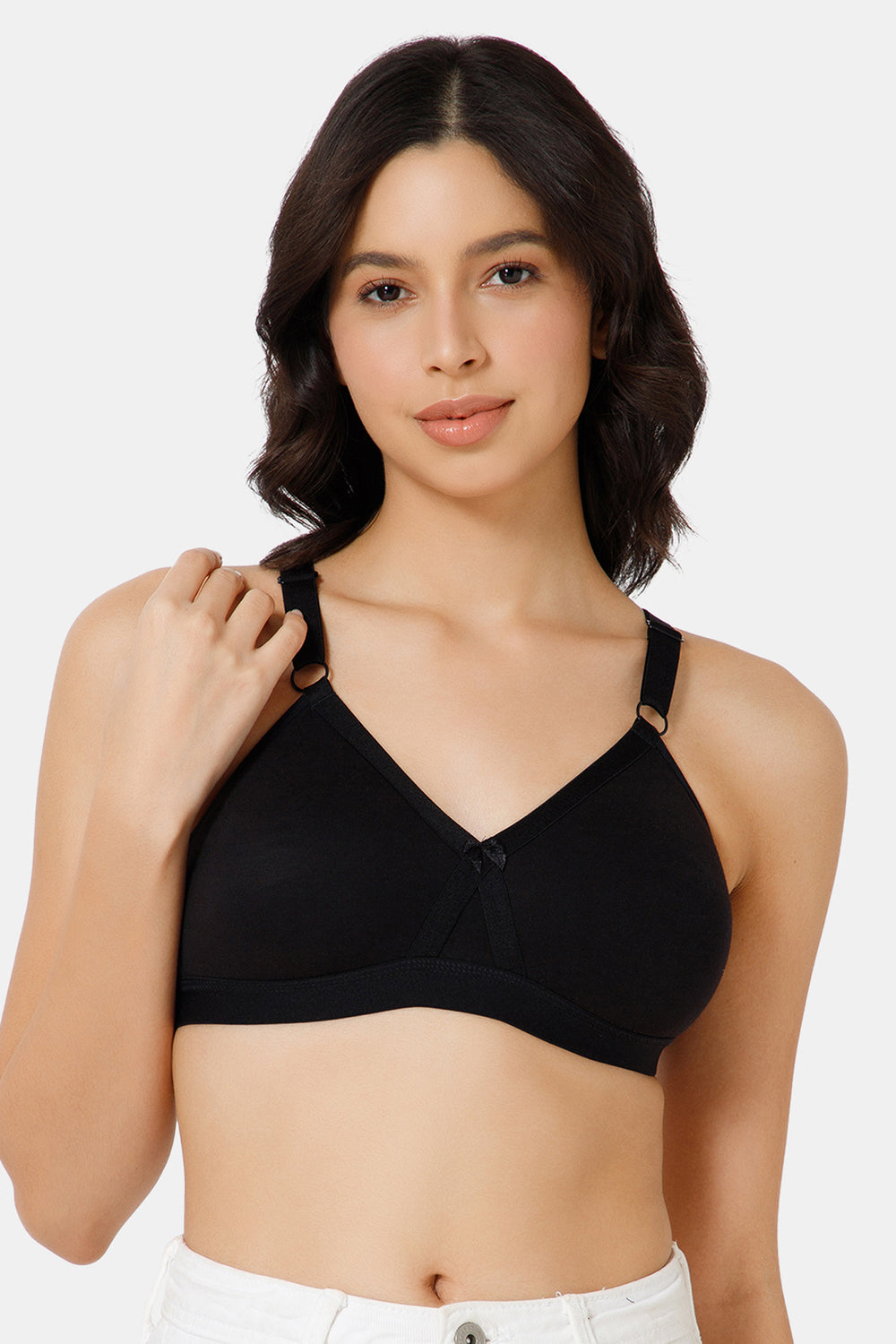 High Coverage Broad Strap Non-Wired Non-Padded All-Rounder Intimacy Everyday T-Shirt Bra - EC05