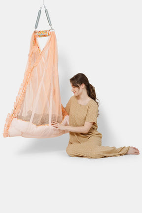 Oh Baby Printed Thuli Bed Orange - Bepr