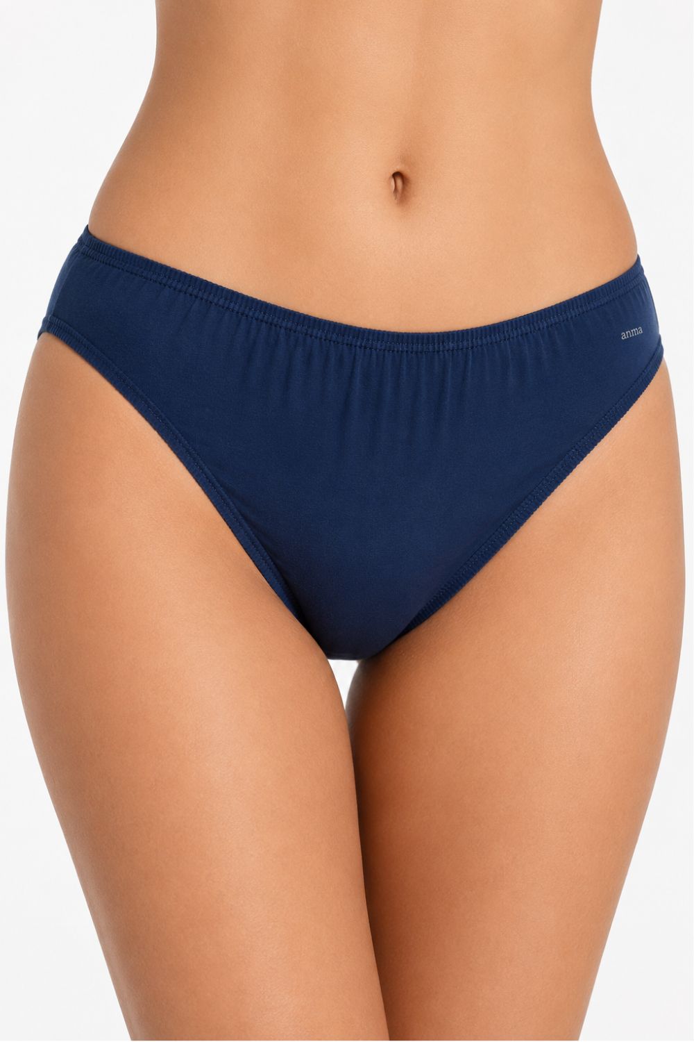 Amante Women's 100% Cotton Hipster Panties Pack of 3 – Mid Rise Breathable Everyday Underwear with Full Back Coverage - PPK114501