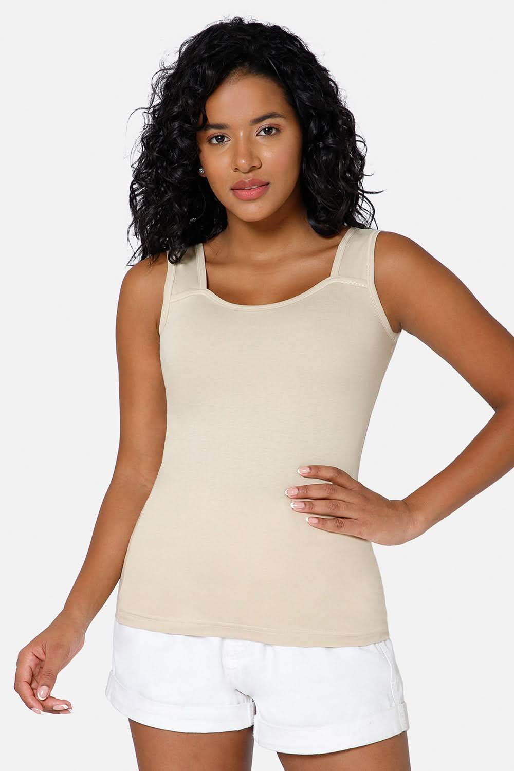 Full Coverage Sweat Absorbent Intimacy Cotton Tanktop - IN07 - Naidu Hall Family Store
