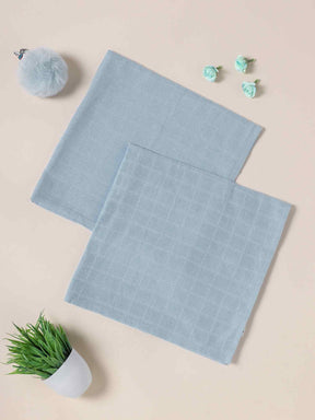 Oh Baby Plain Square Nappies Blue - Sqpl