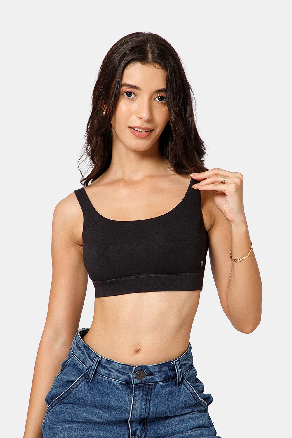 Intimacy Cotton Modal Non-Wired Non-Padded Bralette-GB01