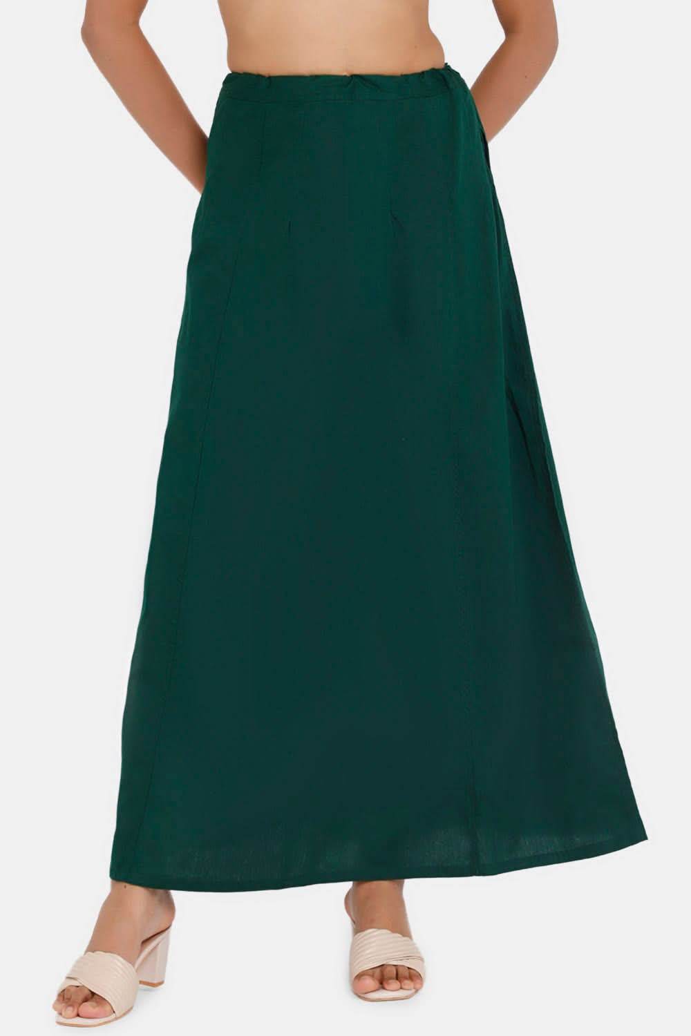 Premium 100% Cotton Saree Inskirt in Popular Colors | Naidu 7-Part Saree Hall Petticoat HC40 - Naidu Hall Family Store