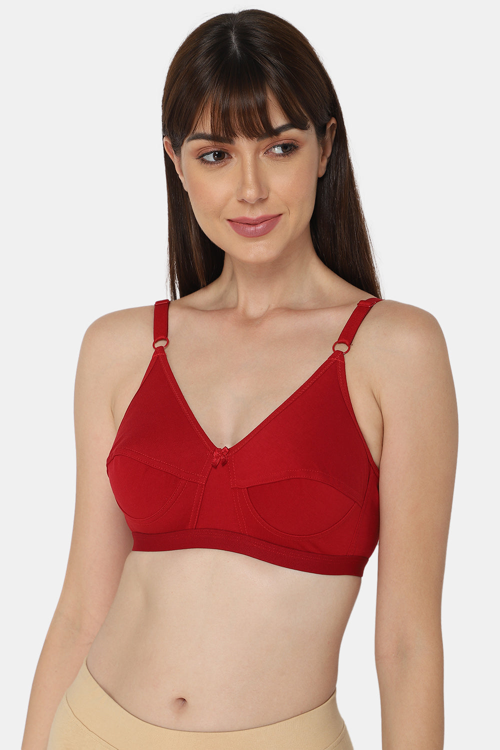 High Coverage Non-Wired Non-Padded Wide & Adjustable Strap Intimacy Saree Bra - INT01