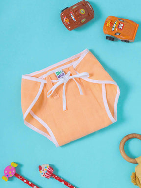 Oh Baby Plain Round Nappies Orange - Rdpl
