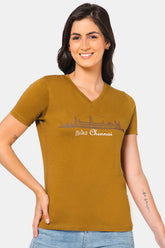 Jusperf Women T-shirt - HENNA GREEN - SN06