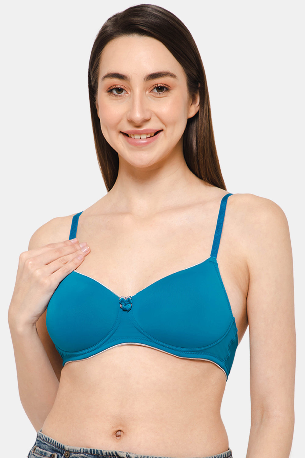 Buy Women's Cotton Full Coverage Non- Padded Wireless Half Net Bra for  Regular Purpose (Size_32B) (Combo Pack of 4) (A, Multi-Color) at