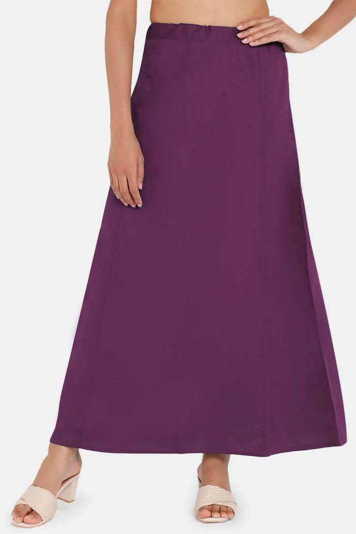 Premium 100% Cotton Saree Inskirt in Popular Colors | Naidu 7-Part Saree Hall Petticoat HC40 - Naidu Hall Family Store