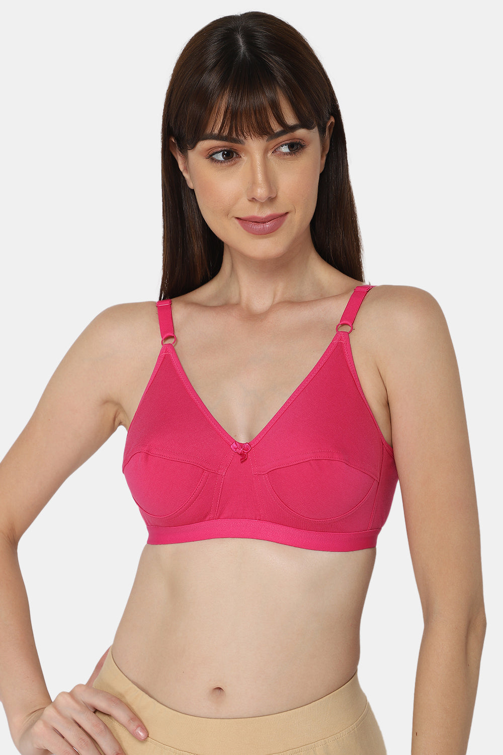 High Coverage Non-Wired Non-Padded Wide & Adjustable Strap Intimacy Saree Bra - INT01