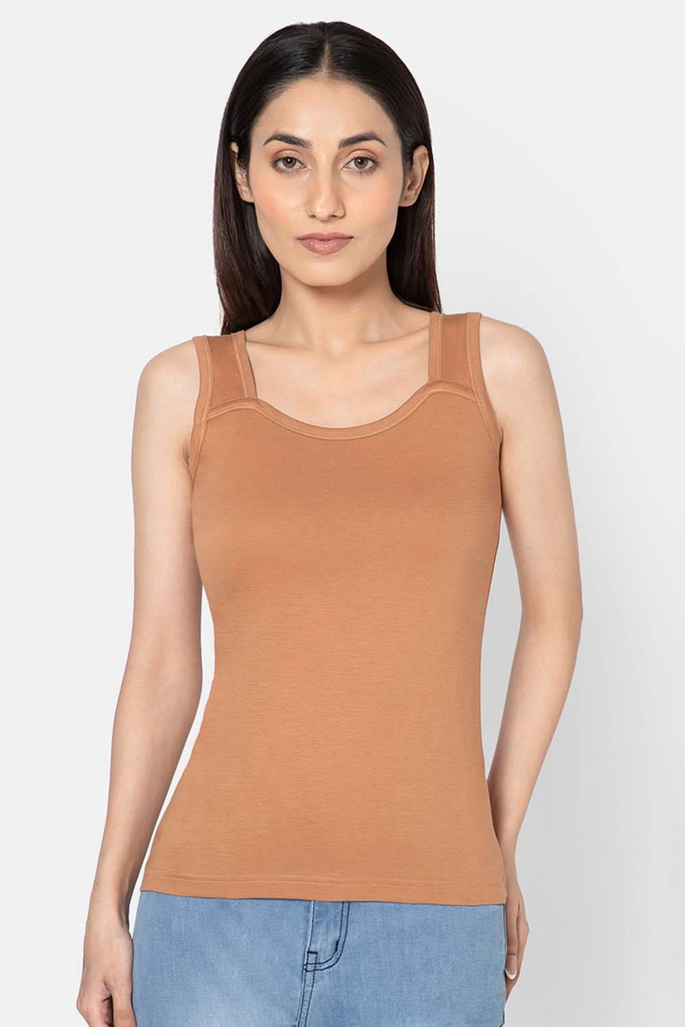 Full Coverage Sweat Absorbent Intimacy Cotton Tanktop - IN07 - Naidu Hall Family Store