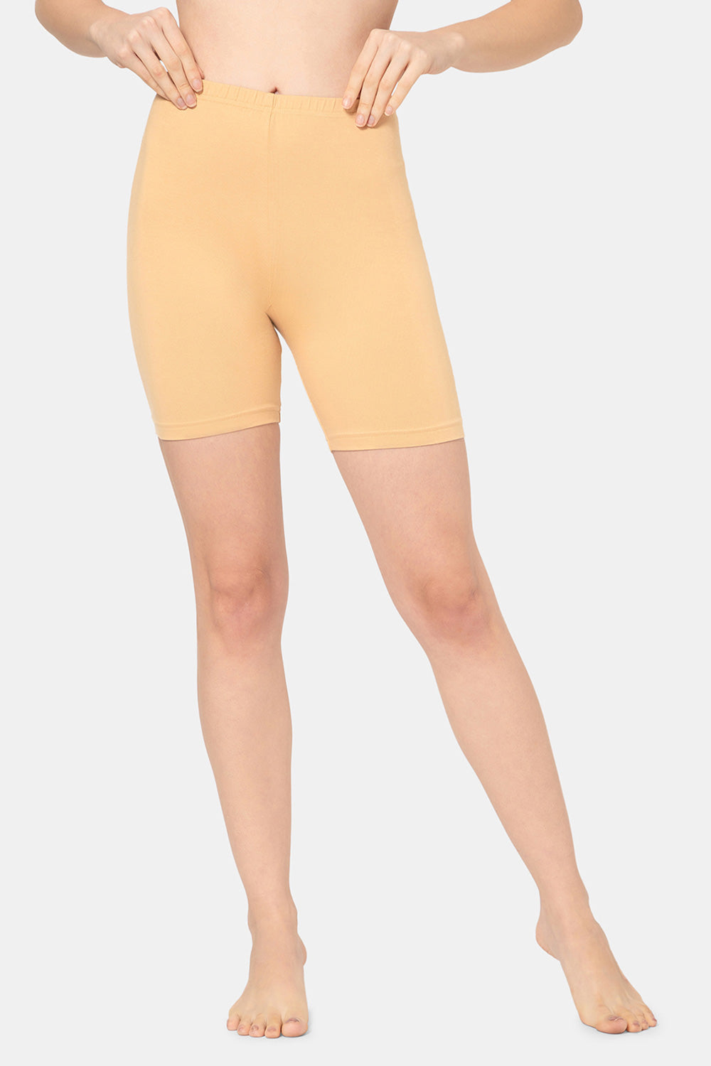 Intimacy Cotton Stretch Cycling Shorts Mid Waist Sweat Absorbent Comfort Fit - CYLS