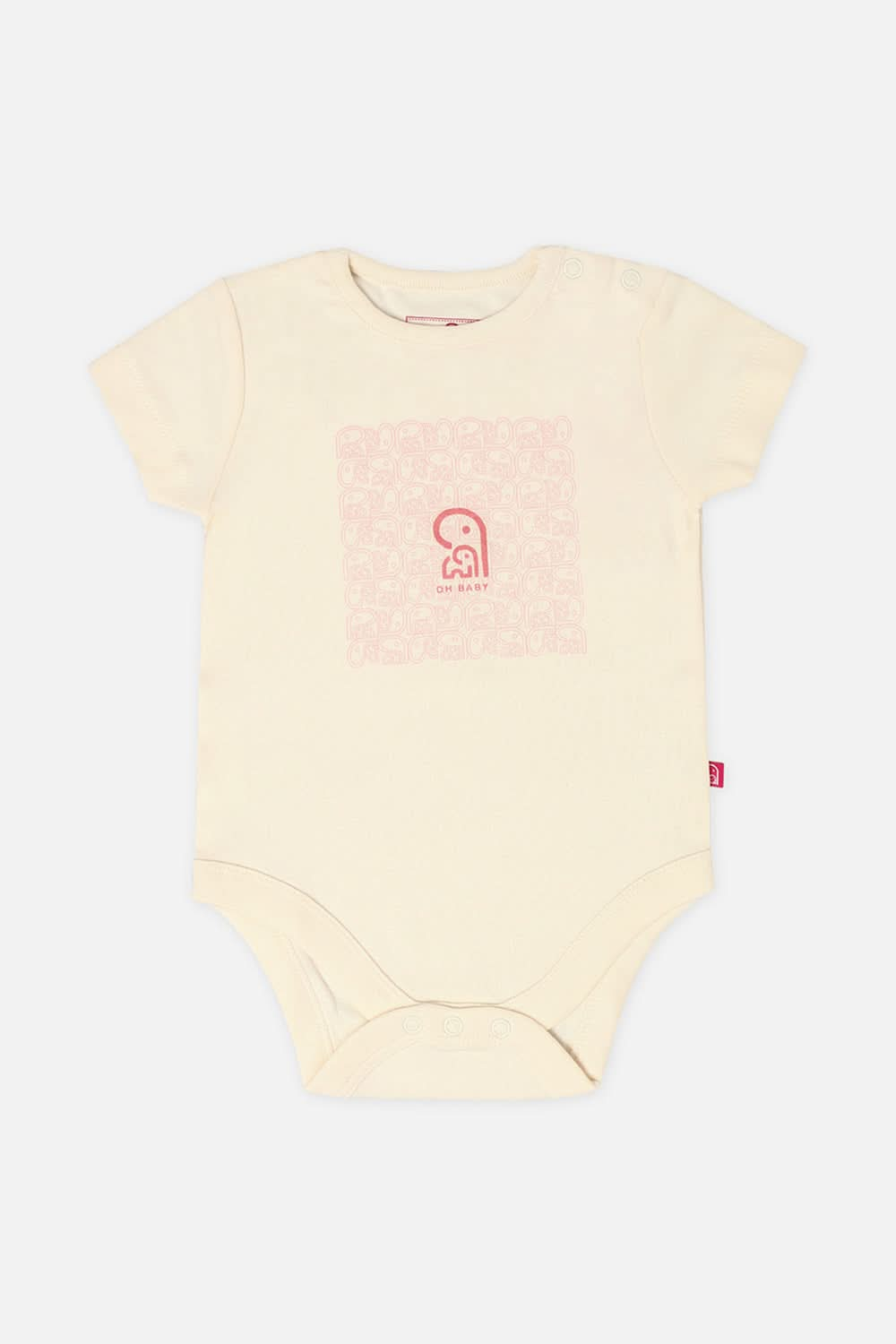 Oh Baby Onesies Shoulder Open White-Os04