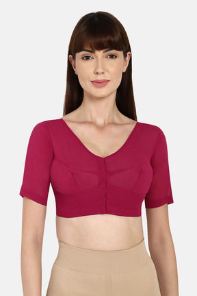 Naidu Hall Round neck long sleeve blouse - Violet