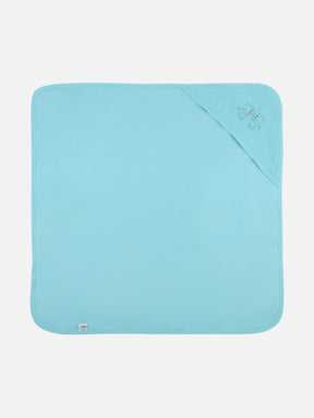 Oh Baby Plain Embroidery Carry  Towel Light Blue - Htpr