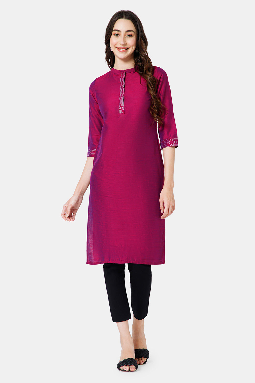 Grey-Cold-Shoulder-Hravy-Rayon-Long-Anarkali-Style-Half-Sleeve-Kurta-***-****  #bulk #wholesale… | Long kurti designs, Cotton kurti designs, Kurti designs  party wear