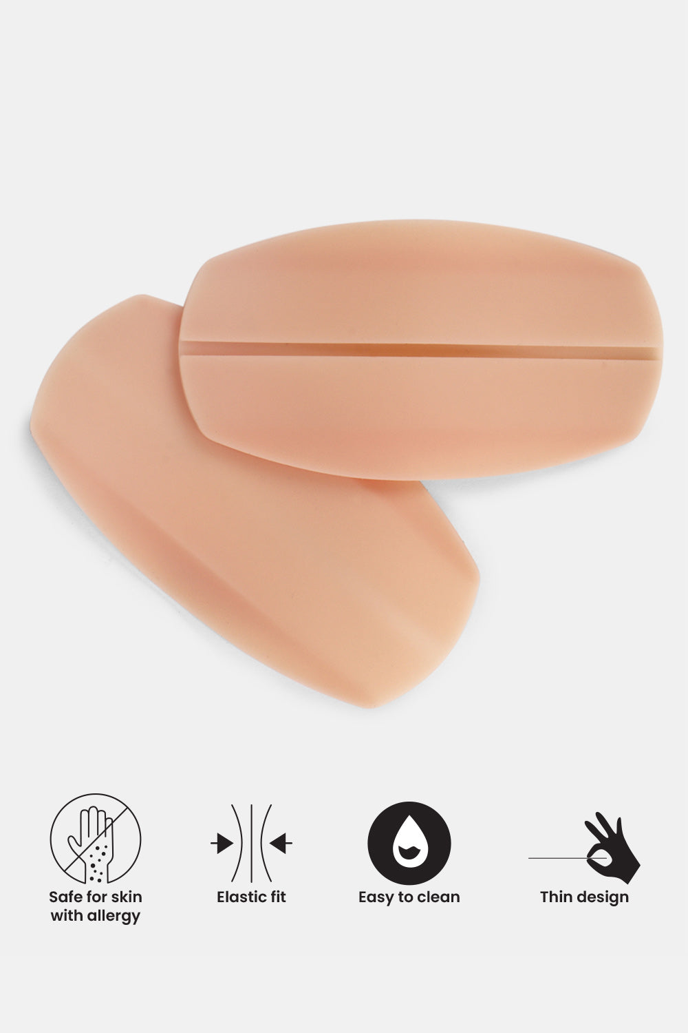 Silicone Bra Strap Cushions Holder Non-slip Comfort Shoulder Protectors  Pads(bk,wh,skin Colors,light Skin Tone)