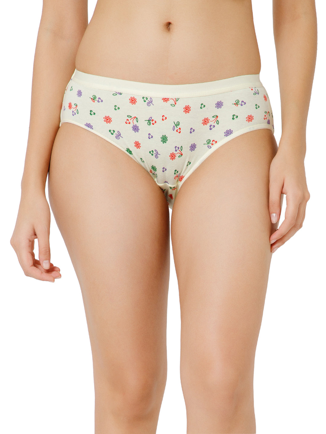 Intimacy Hipster Light printed Panty - Outer Elastic -Pack of 3