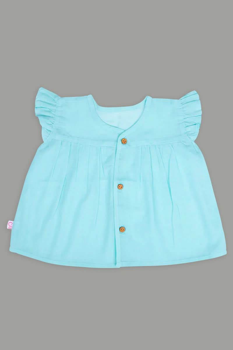 Oh Baby Solid Front Button Vest Frill Sleeve - FV01 - Naidu Hall Family Store