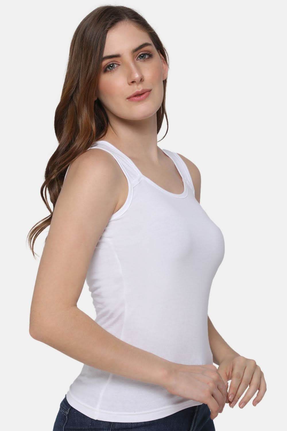 Full Coverage Sweat Absorbent Intimacy Cotton Tanktop - IN07 - Naidu Hall Family Store