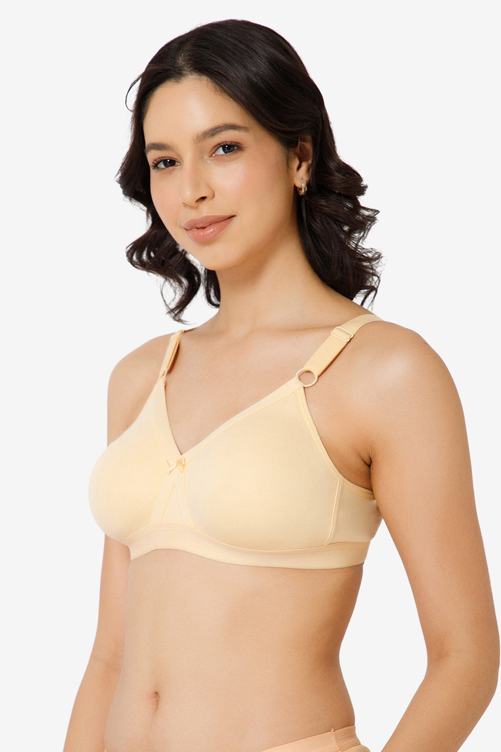 High Coverage Broad Strap Non-Wired Non-Padded All-Rounder Intimacy Everyday T-Shirt Bra - EC05