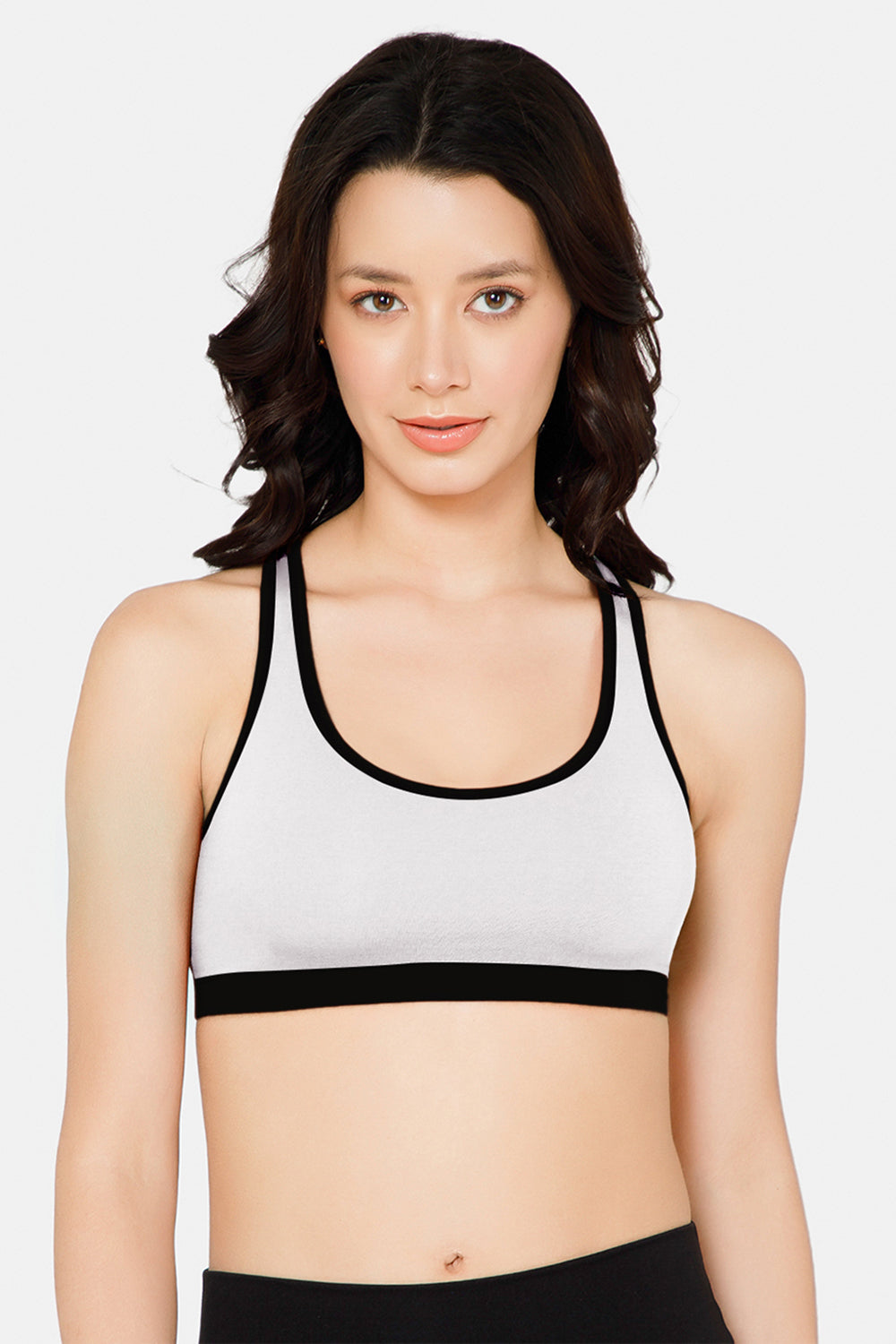 Medium Coverage Non-Padded Non-Wired Intimacy Reversible Active Sports Bra - CA11